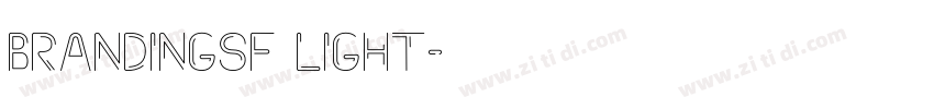 BrandingSF Light字体转换